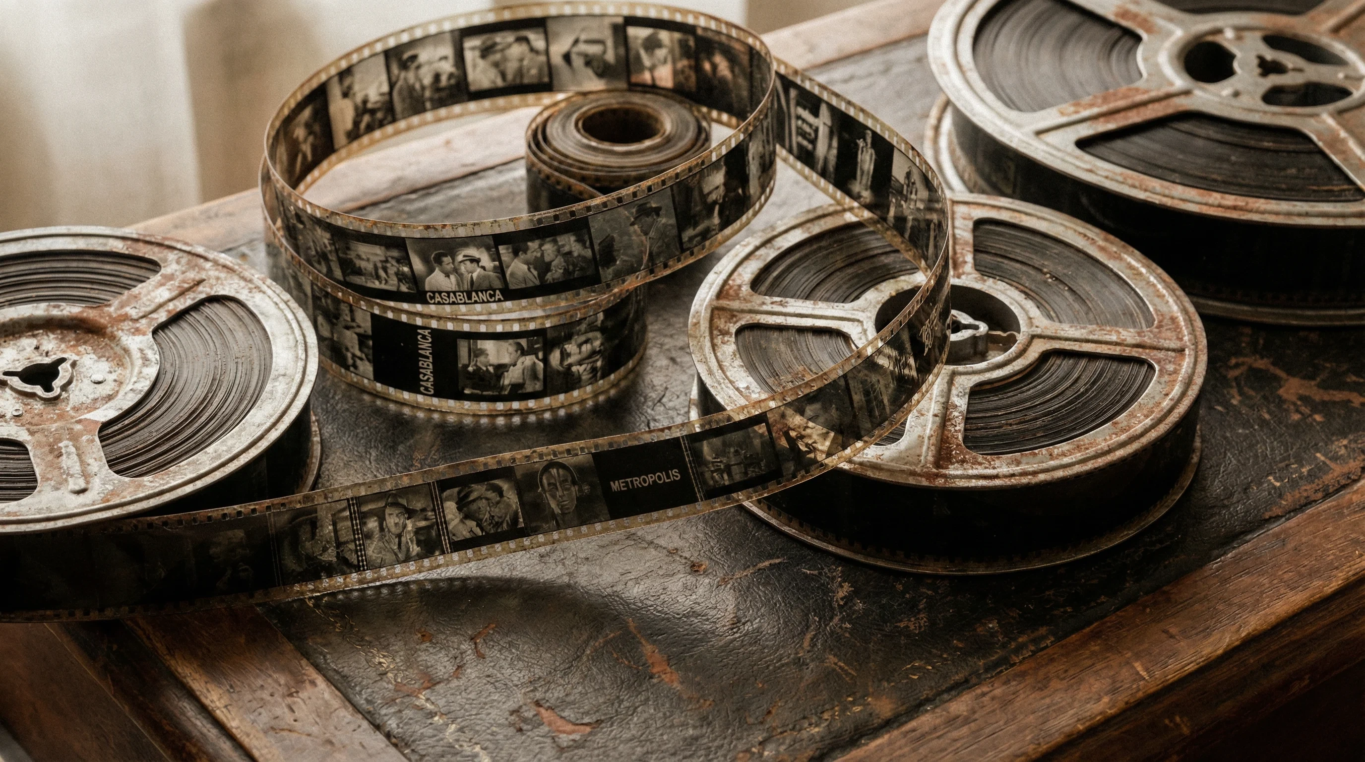 经典电影胶片卷轴 - 象征一镜到底电影艺术的传承与创新